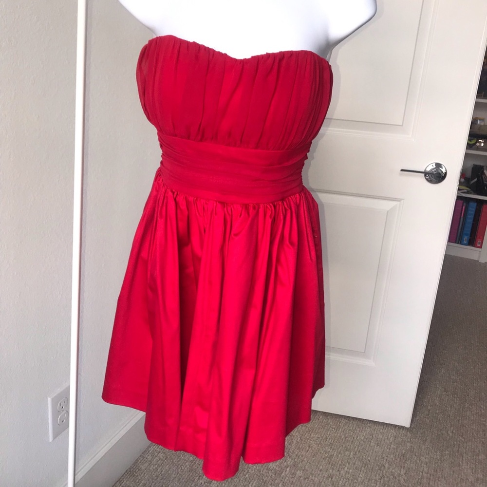 Cocktail dark link strapless mini NEW dress LaRok